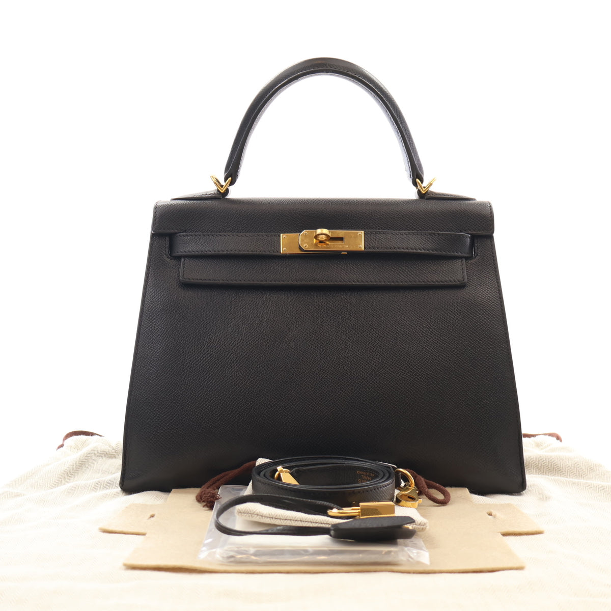 Hermes Noir Epsom Kelly 28, photo 16 of 16