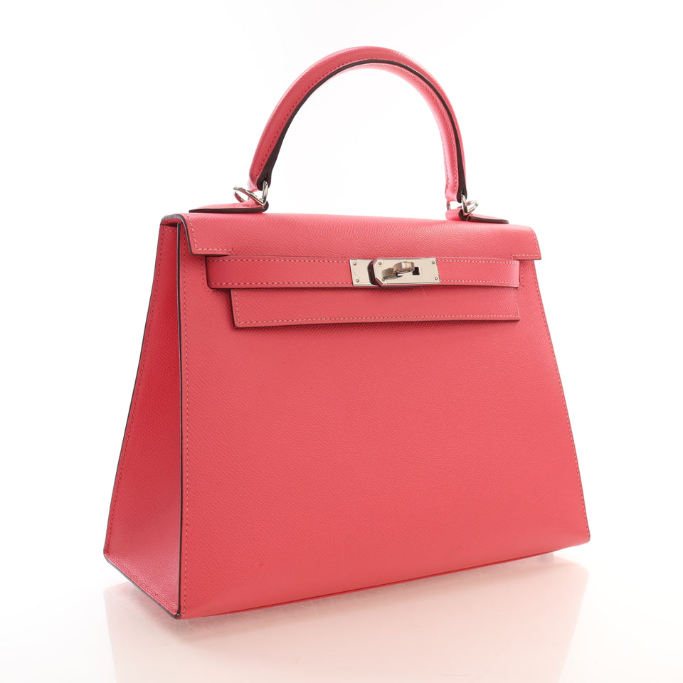 Hermes Pink Epsom Sellier Kelly 28
