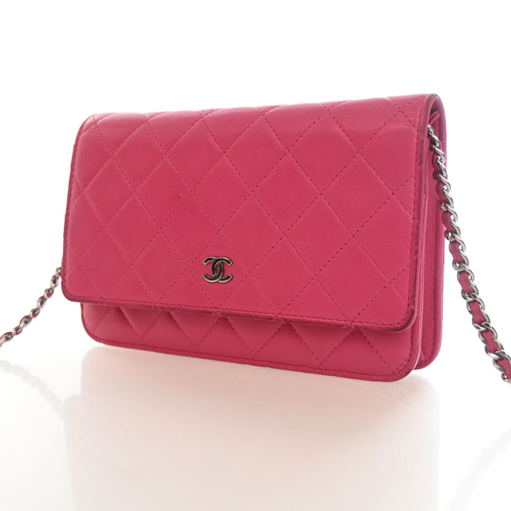 Chanel Lambskin Classic Wallet On Chain (WOC)