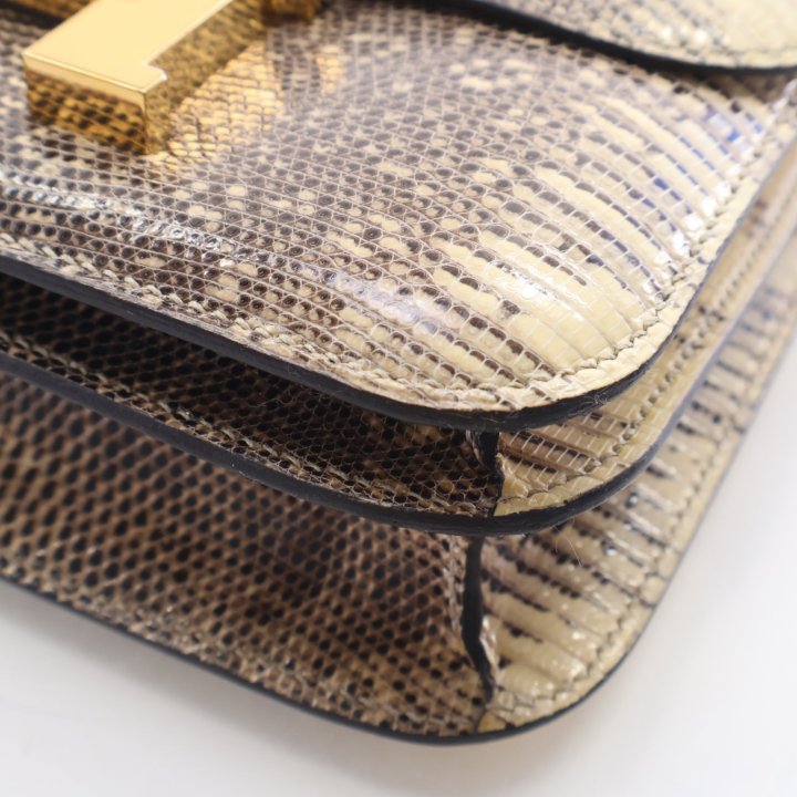 Pre-Owned Hermès Constance 18 Ombre Lizard Leather, side profile, photo 9 of 16