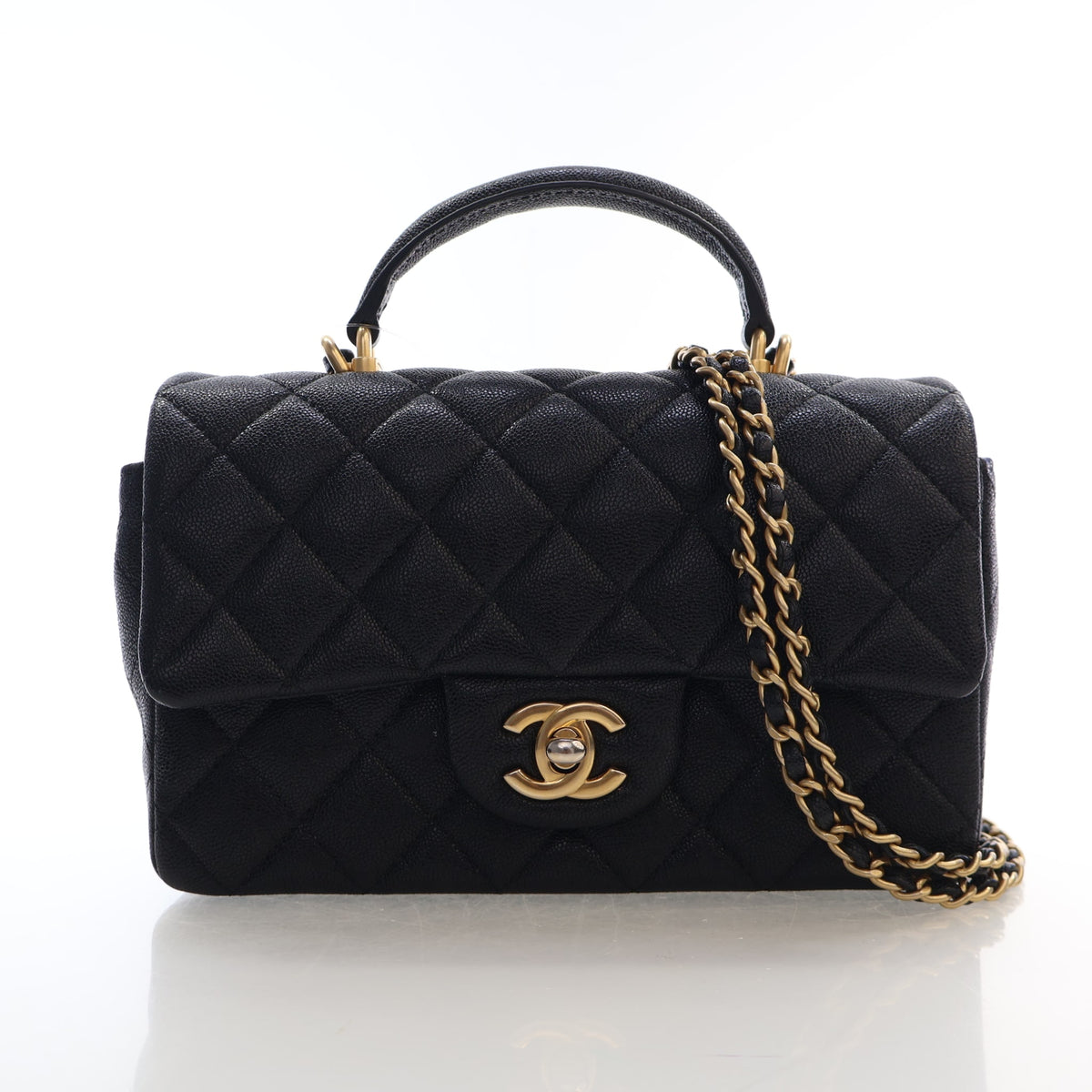 Chanel Mini Caviar Top Handle Bag, photo 1 of 17