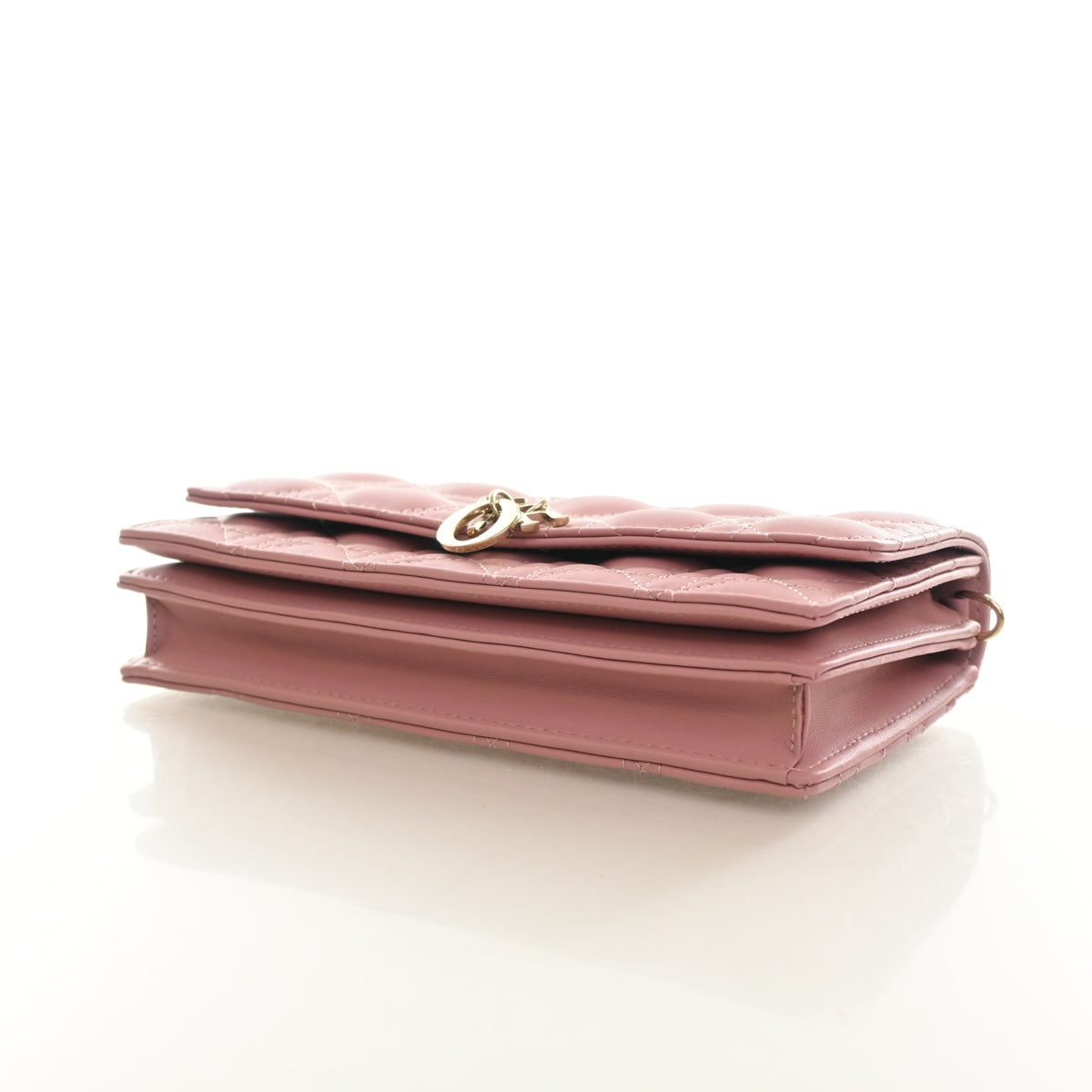 Pre-Owned Christian Dior Mini Lambskin My Dior, side profile, photo 7 of 14