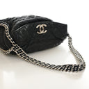 Chain Lambskin Around Hobo Bag
