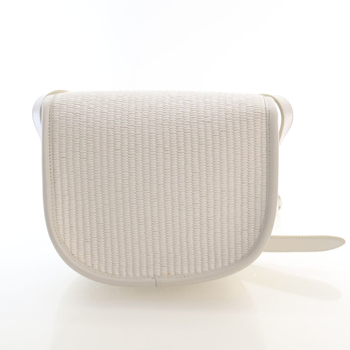 Pre-Owned Celine Triomphe Raffia Folco, front view, photo 11 of 15