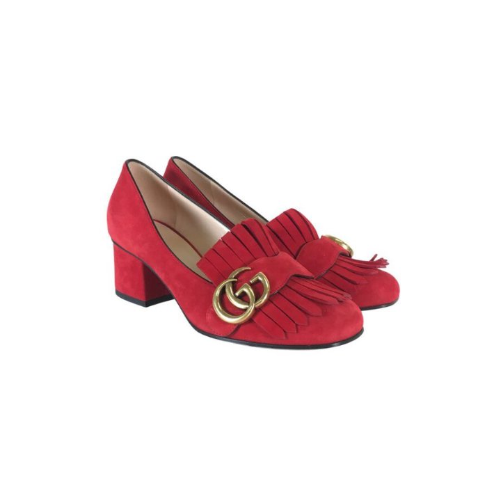 Gucci Marmont Pumps Suede Sz 35
