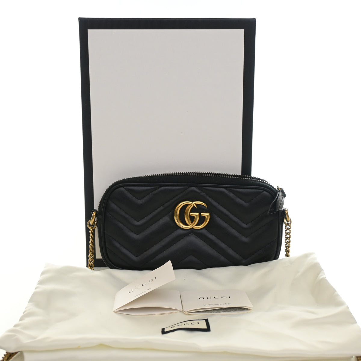 Gucci Mini Calfskin GG Marmont Zip Crossbody, photo 15 of 15