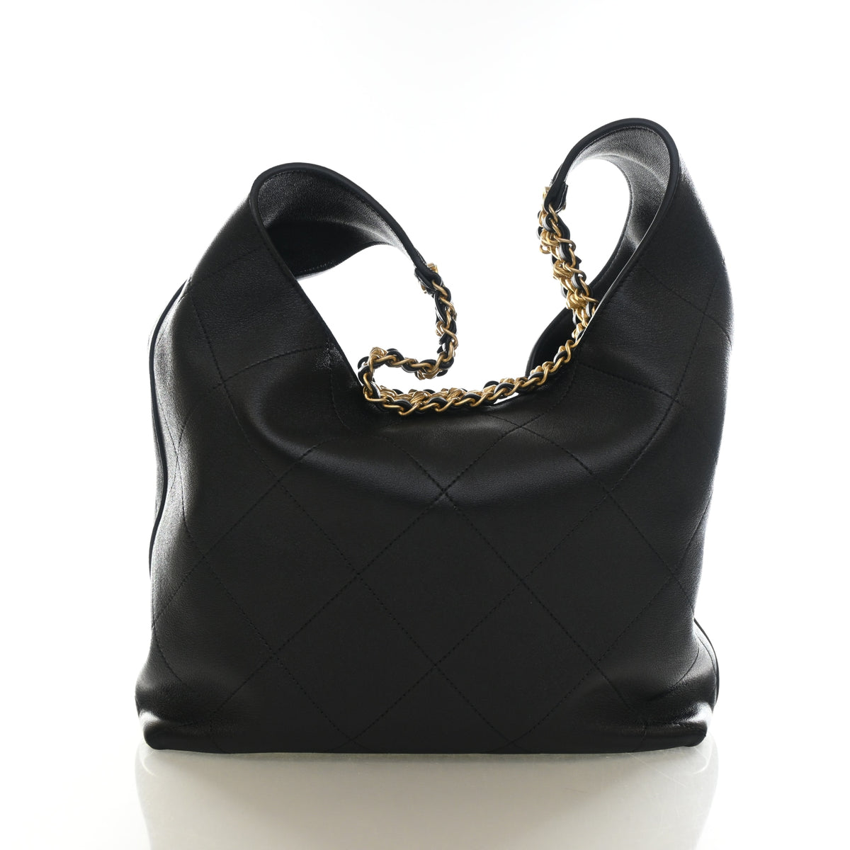 Chanel Small Shiny Lambskin Hobo, photo 11 of 13