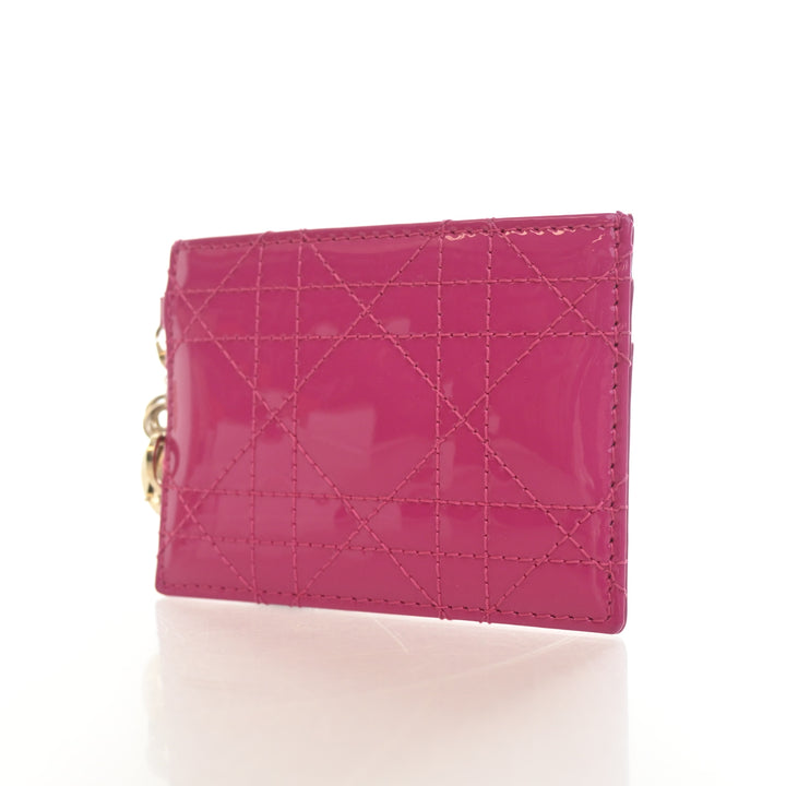 Christian Dior Patent Freesia Card Holder