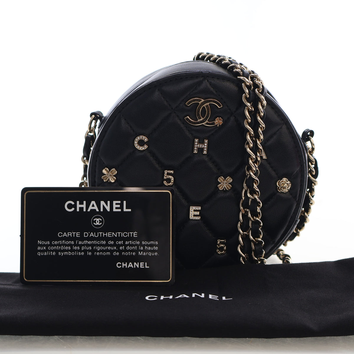 Chanel Mini Lambskin Round Crossbody Bag, photo 15 of 15