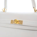 Hermes Blanc Swift Kelly 25