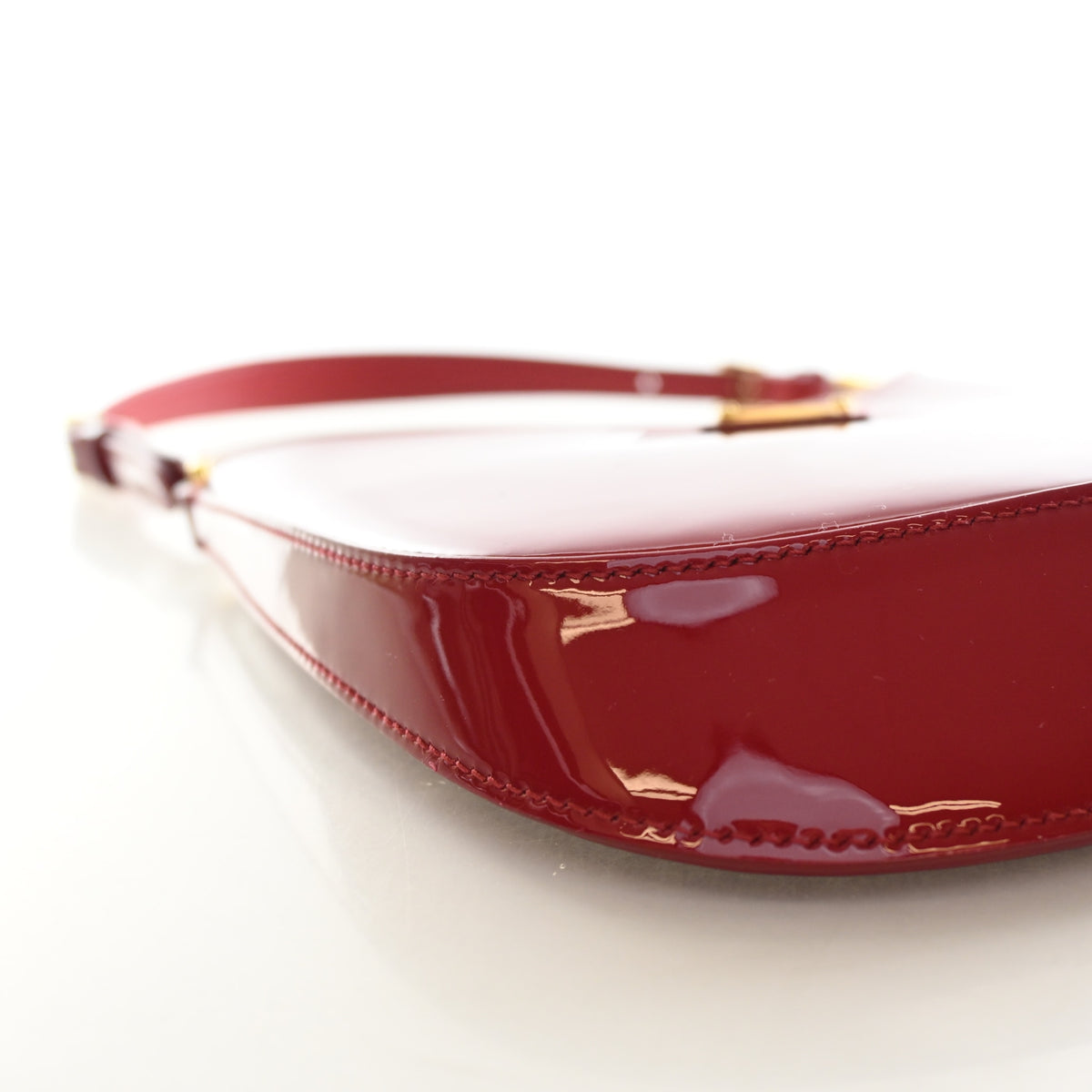 Pre-Owned Prada Small Patent Leather Cleo, side view