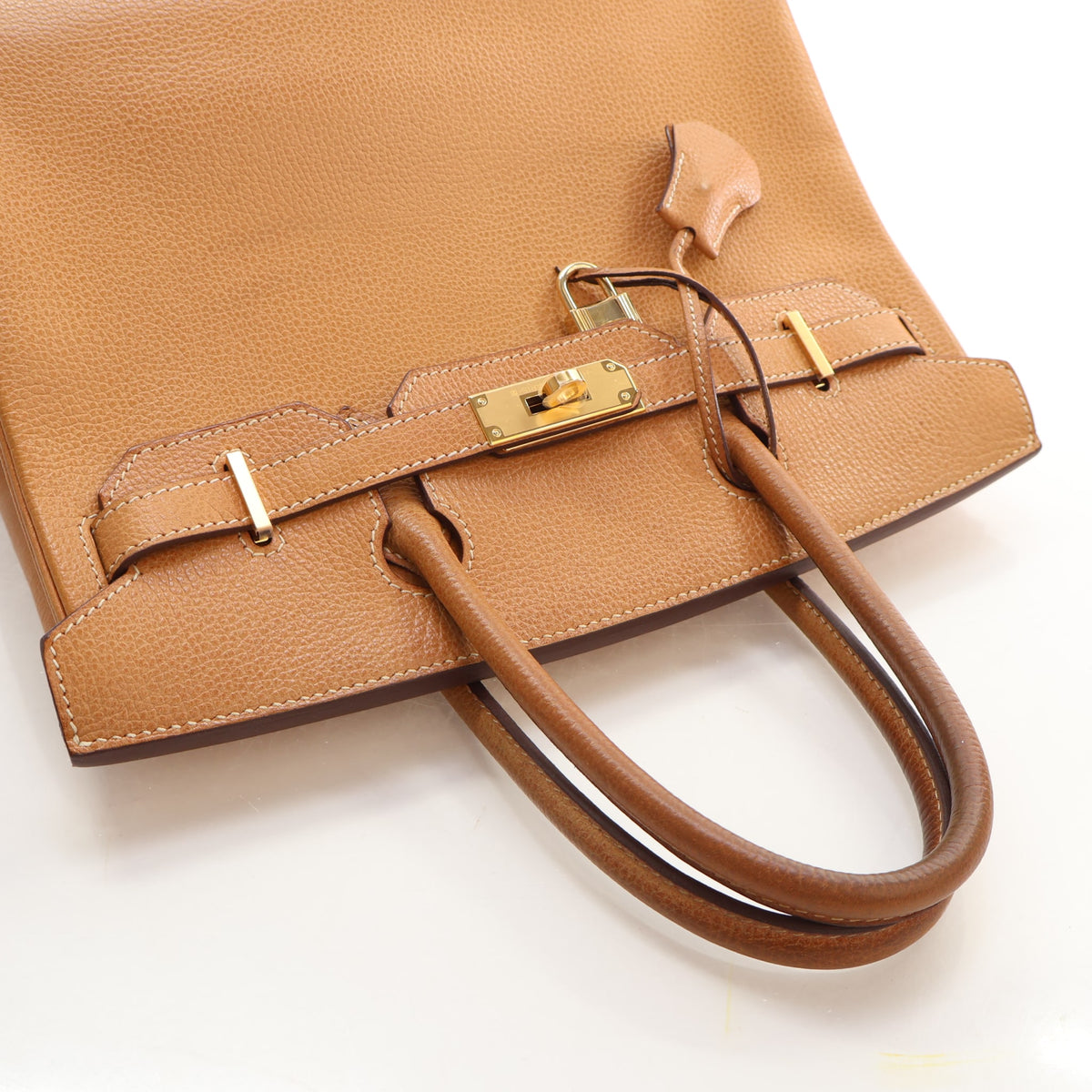 Hermes Vintage Gold Ardennes Birkin 30, photo 16 of 23