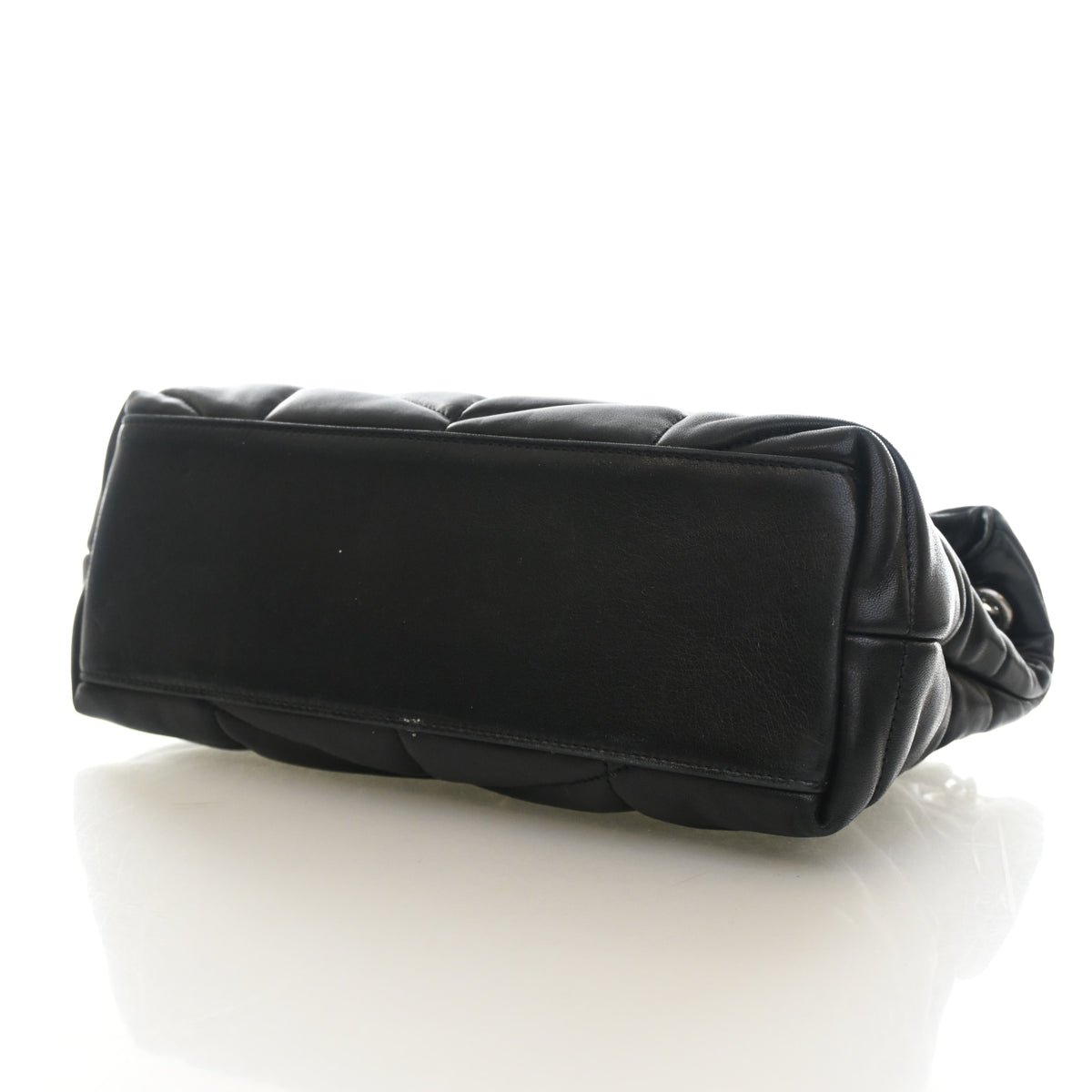 Pre-Owned Saint Laurent Loulou Medium Lambskin Puffer, base and feet view, photo 7 of 14