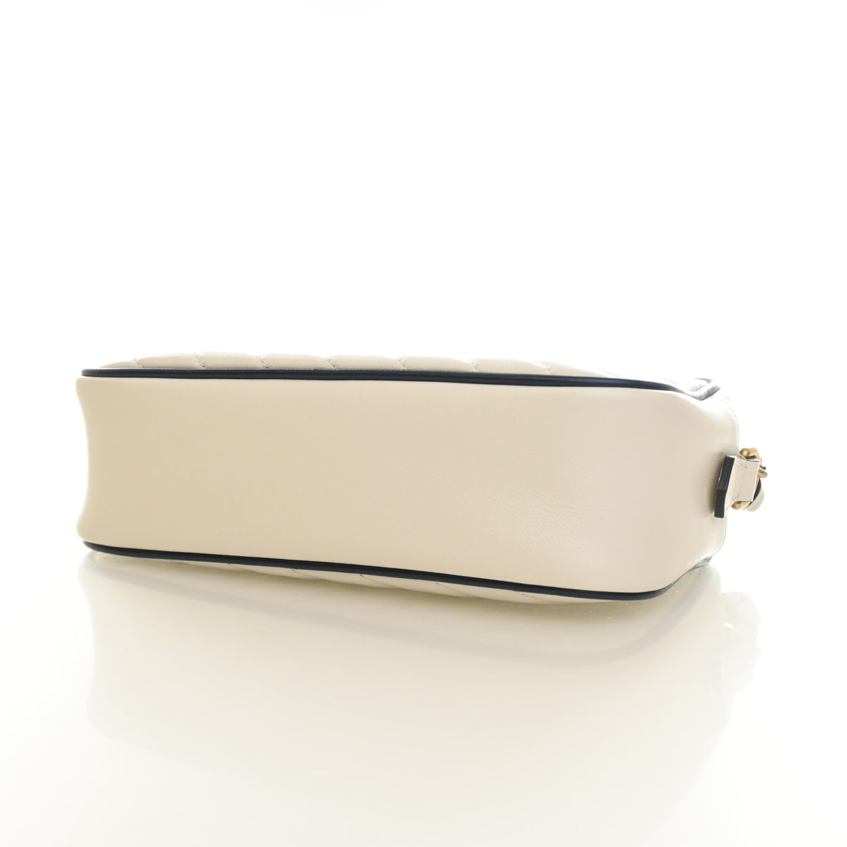 Pre-Owned Gucci Camera Bag Small Calfskin GG Marmont Torchon, side profile