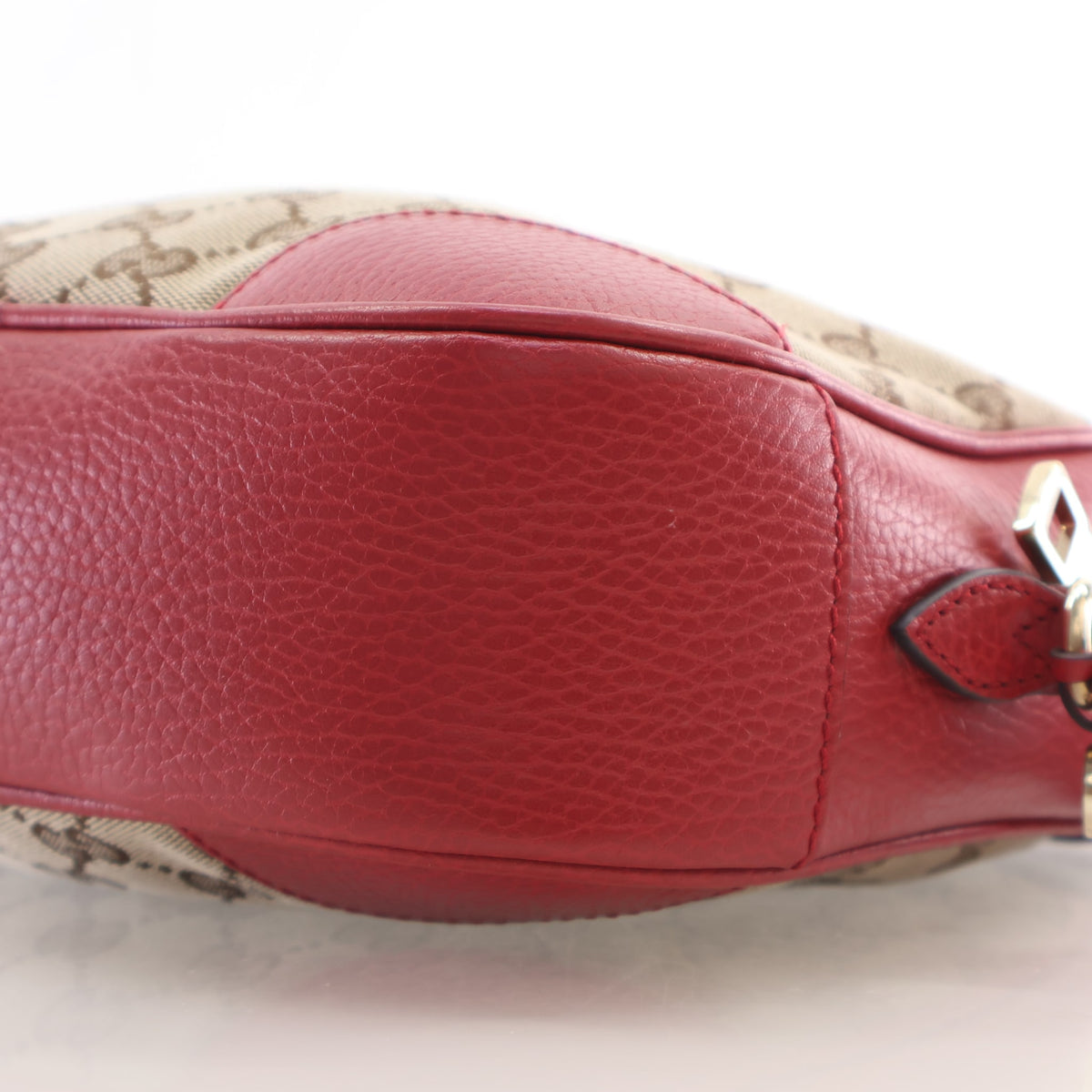 Pre-Owned Gucci Mini GG Canvas Bree Crossbody, corner detail