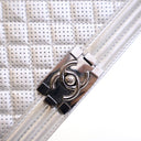 Chanel Medium Silver Lambsk...