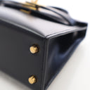 Hermes Noir Box Calf Mini K...