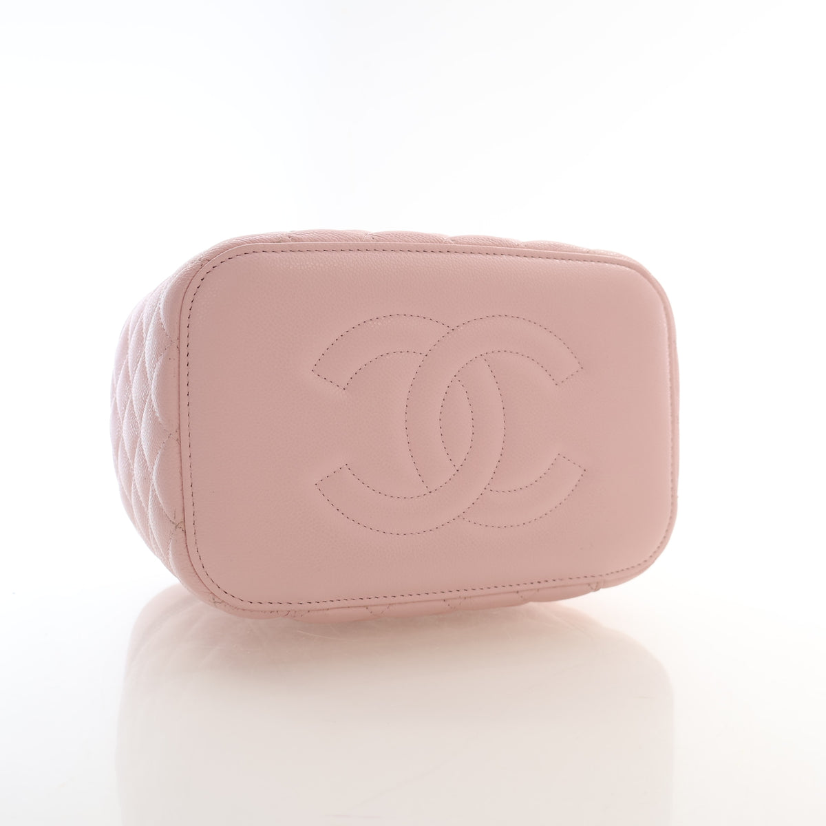Pre-Owned Chanel Vanity Case Large Caviar Leather, base and feet view