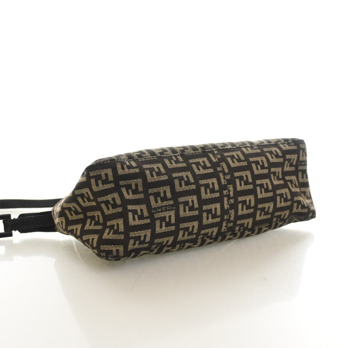 Pre-Owned Fendi Pochette Monogram Zucchino, base and feet view