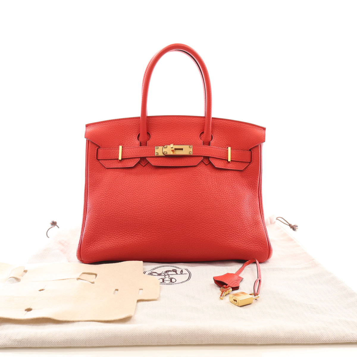 Hermes Rouge Tomate Togo Birkin 30, photo 16 of 16