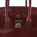 Hermes Burgundy Lizard Birk...