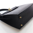 Hermes Noir Ostrich Sellier...