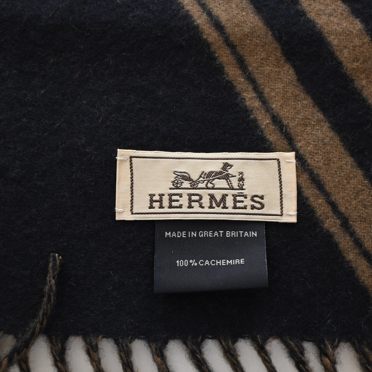 Hermes Cashmere Sangles Zig Zag Scarf, photo 5 of 7