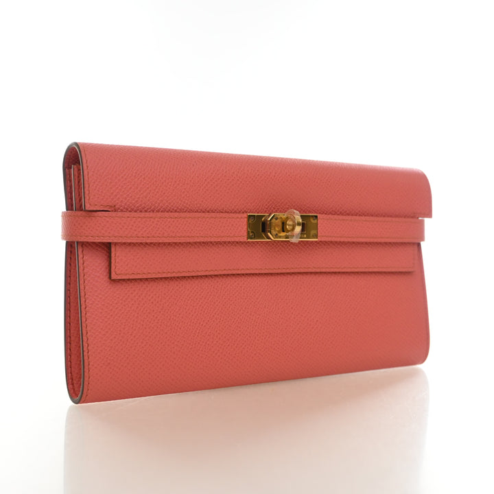 Hermes Flamingo Epsom Kelly Wallet