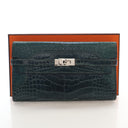 Hermes Bleu Covert Alligato...