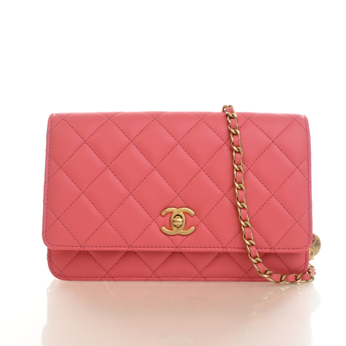 Chanel Lambskin Pearl Crush Wallet On Chain (WOC), photo 1 of 17