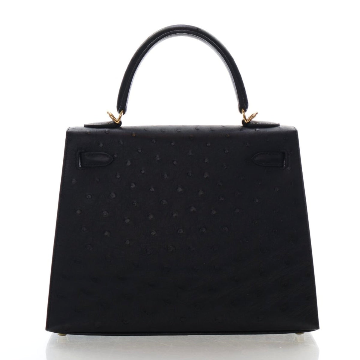 Hermes Noir Ostrich Sellier Kelly 25, photo 12 of 18