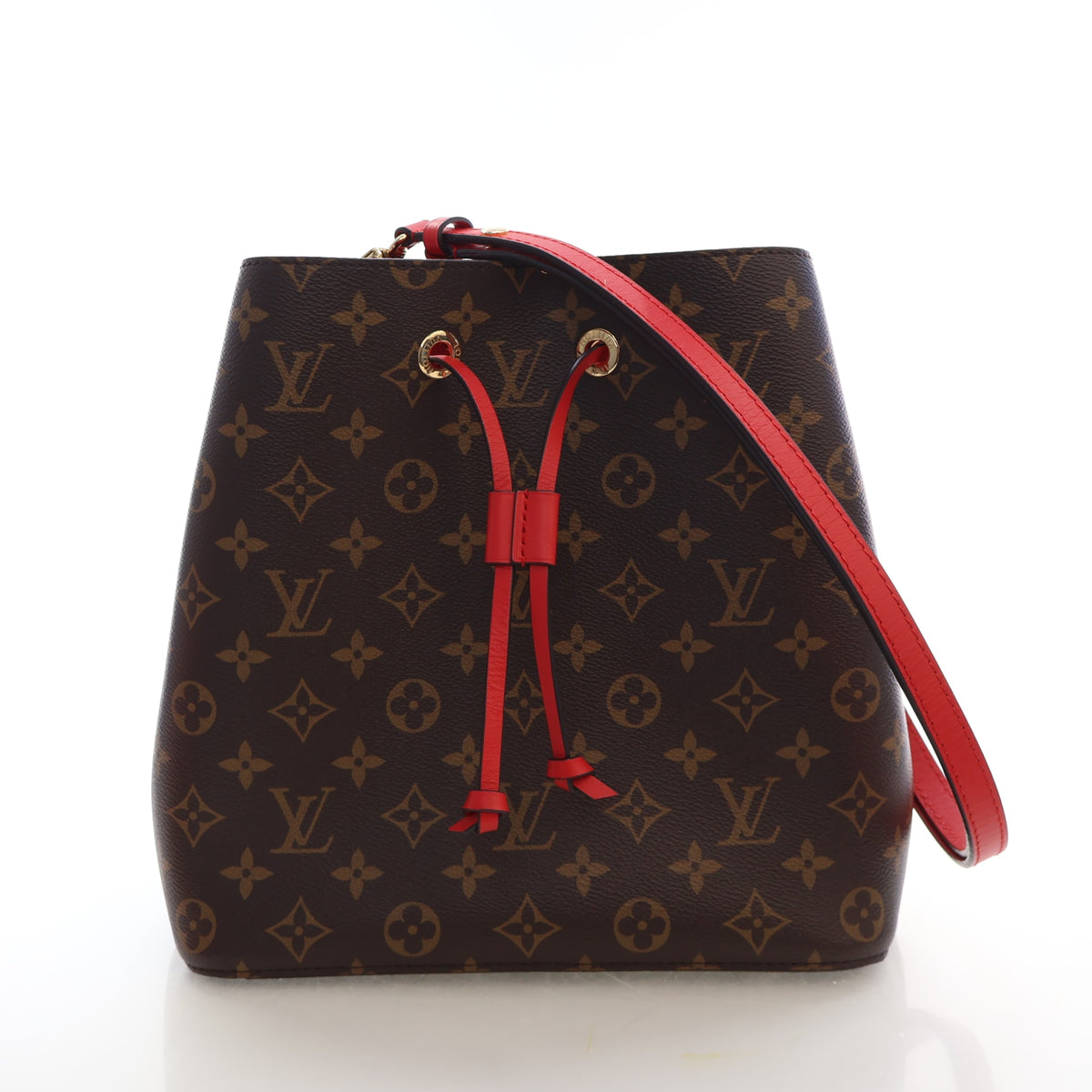 Pre-Owned Louis Vuitton MM Canvas Monogram Neonoe, front view, authenticated at Luxe Du Jour