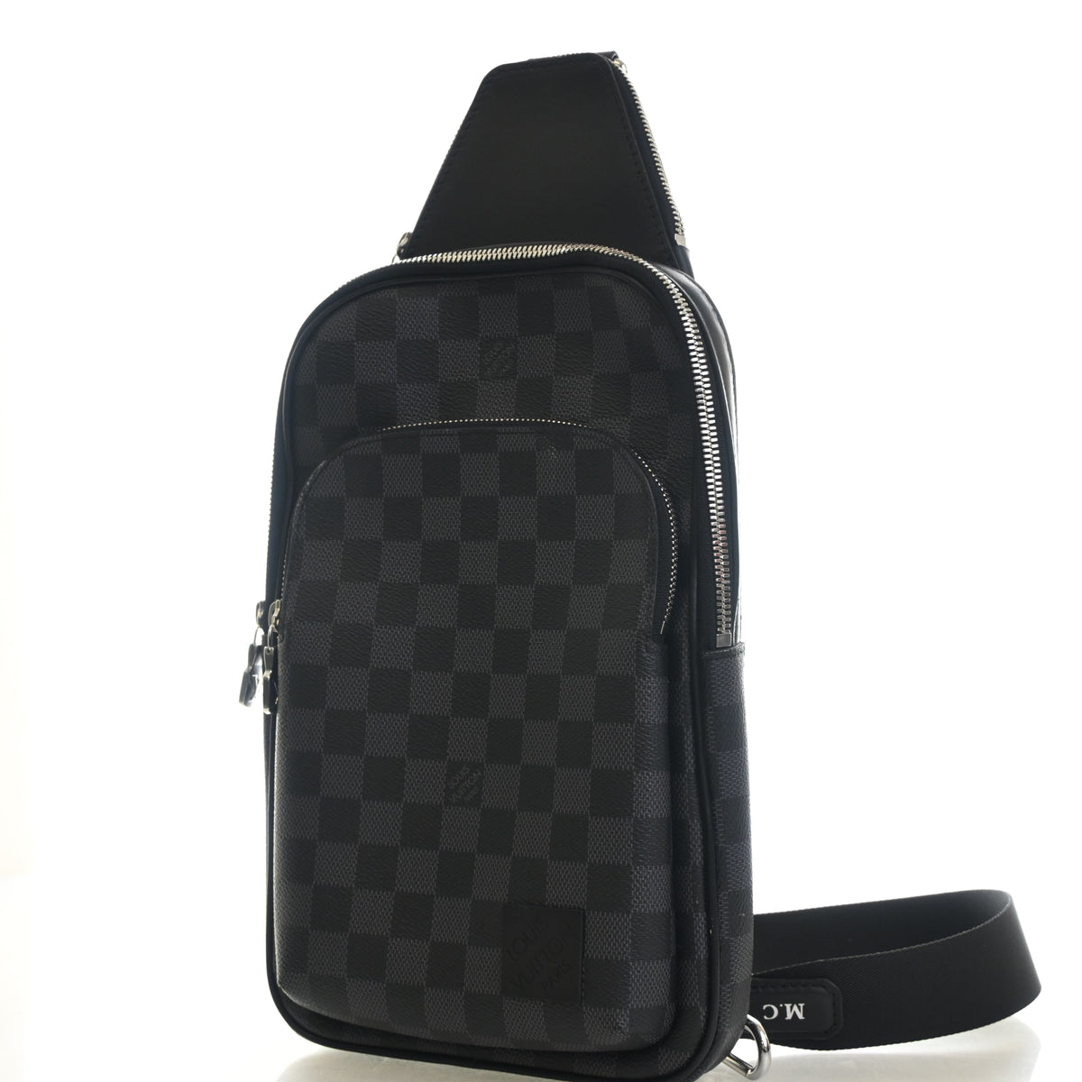 Pre-Owned Louis Vuitton PM Damier Graphite Avenue Sling Bag, front view, photo 3 of 16