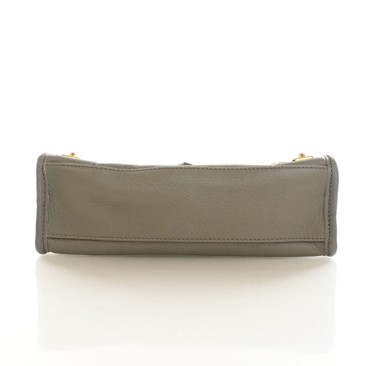 Pre-Owned Balenciaga Mini Goatskin Metallic Edge City, base view