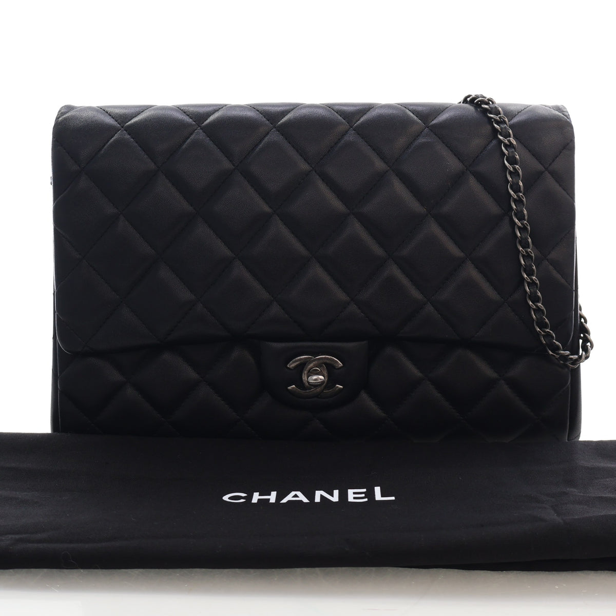Chanel Large Lambskin Clutch on Chain, photo 19 of 19