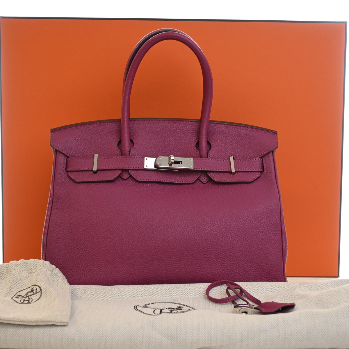 Pre-Owned Hermès Birkin 30 Tosca Togo Leather, front view, photo 20 of 20