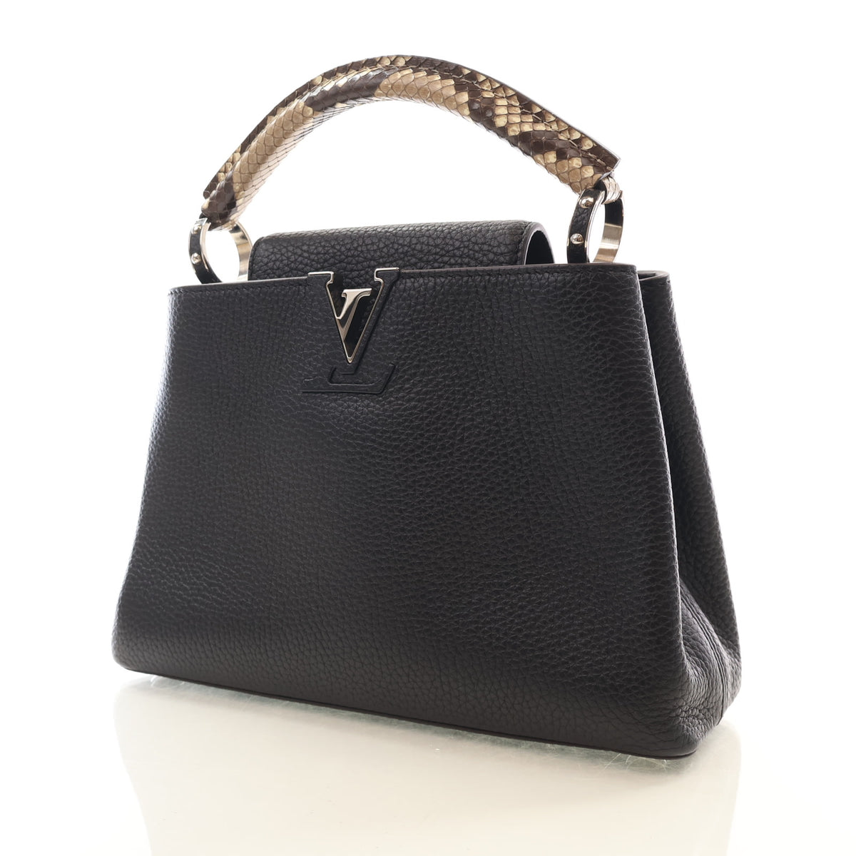 Louis Vuitton Python-Trimmed Taurillon Capucines BB, photo 3 of 16
