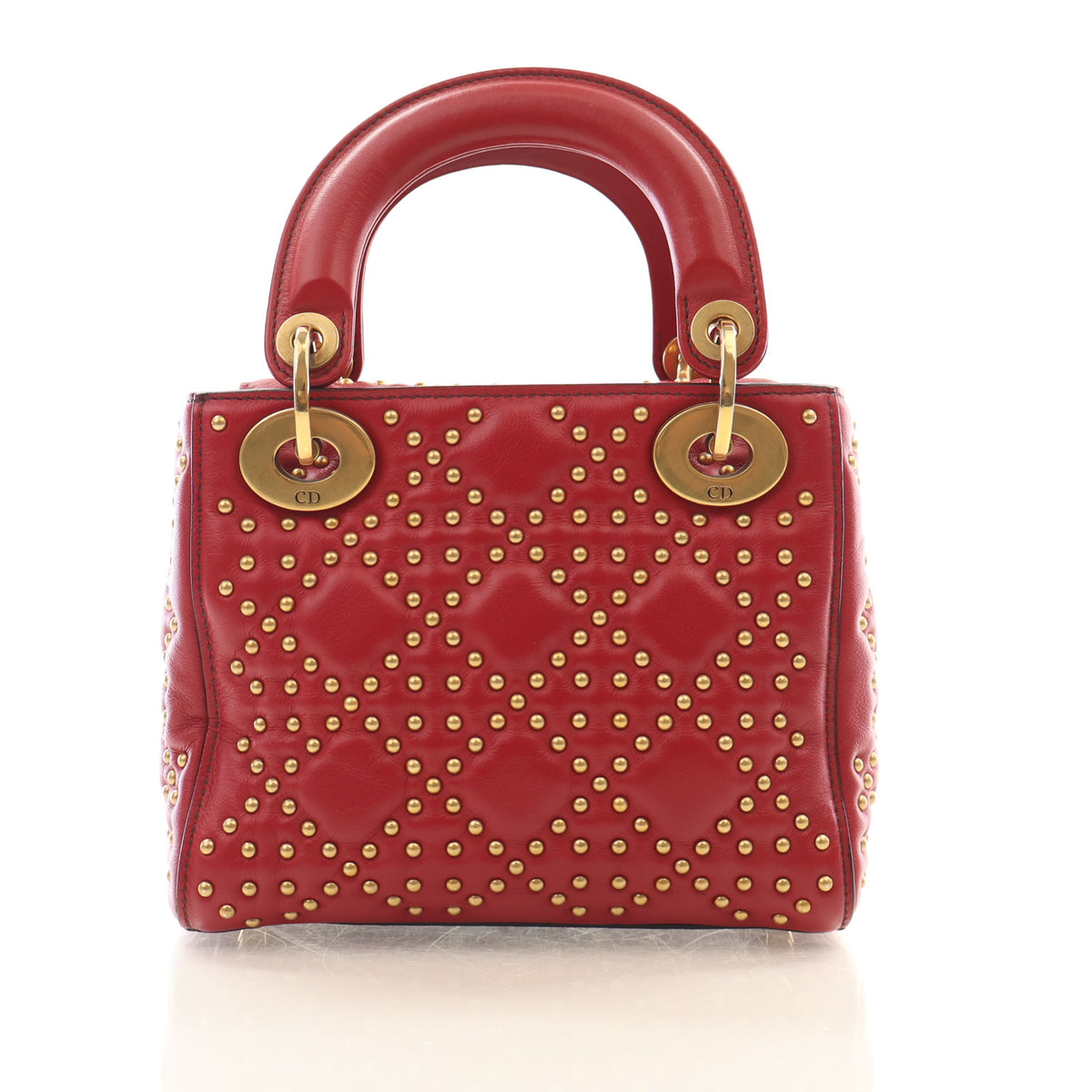 Pre-Owned Christian Dior Lady Dior Mini Lambskin, front view, photo 12 of 16