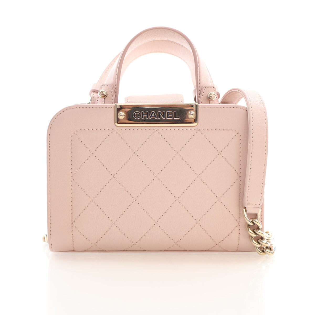Chanel Mini Calfskin Label Click Shopper Tote, photo 1 of 20