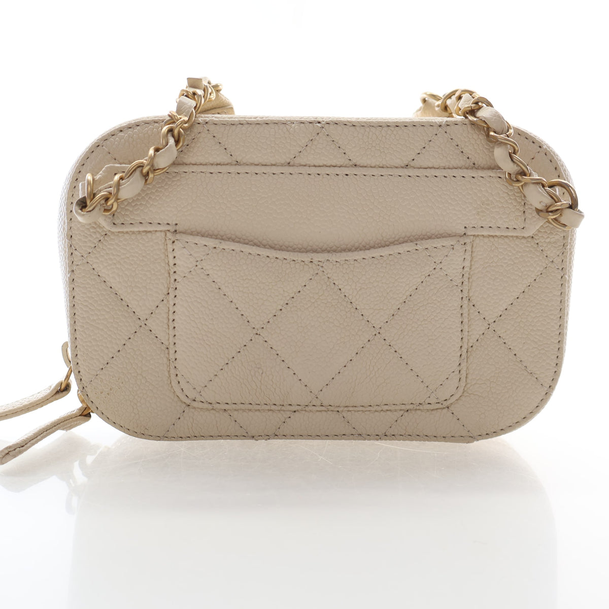 Pre-Owned Chanel Caviar Leather Quilted Waist Bag, back view