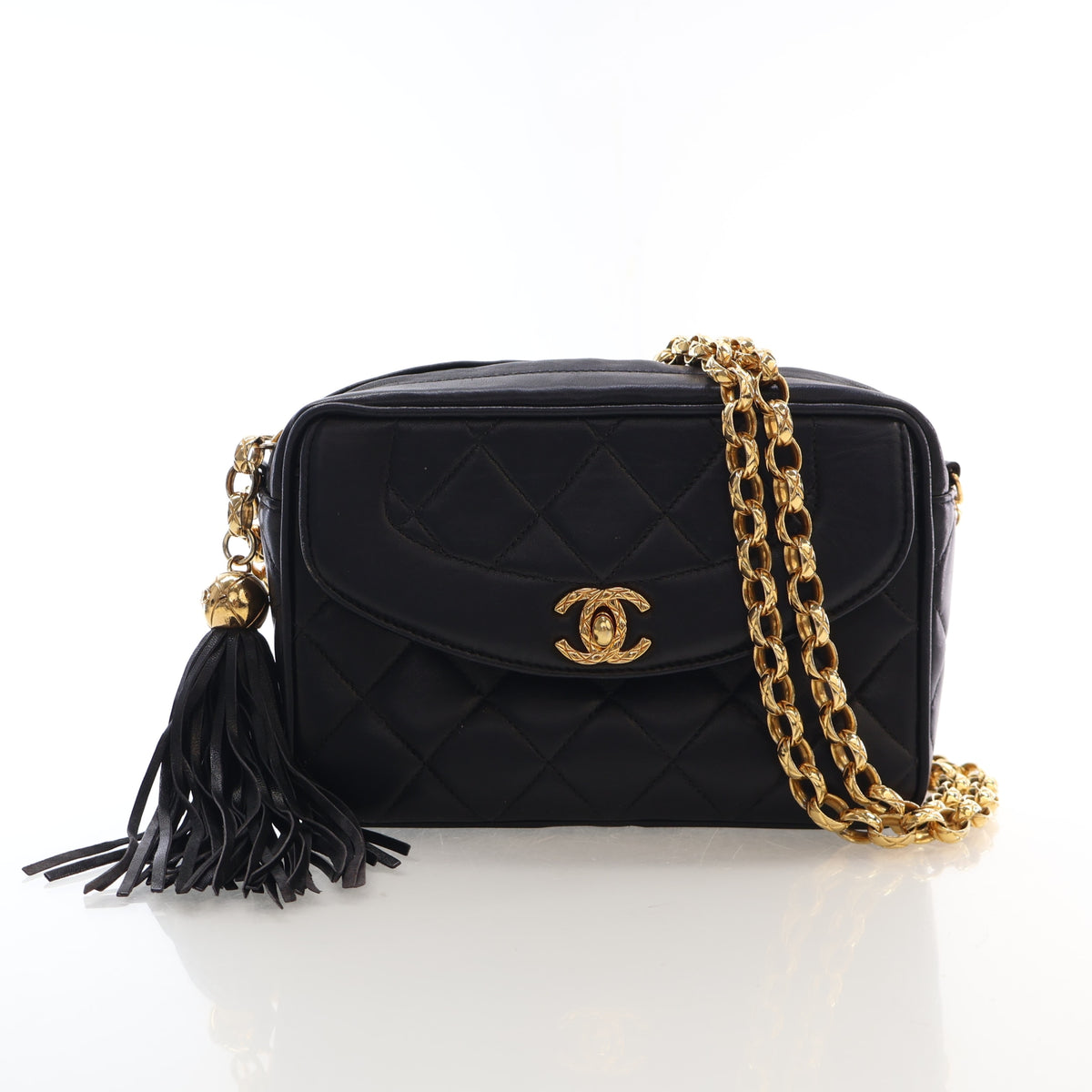 Chanel Vintage Small Lambskin Camera Bag with Chain, photo 1 of 19