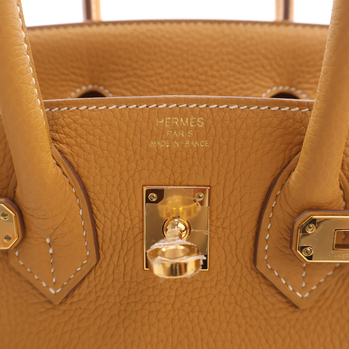 Pre-Owned Hermès Birkin 25 Naturel-sabel Togo Leather, gold hardware
