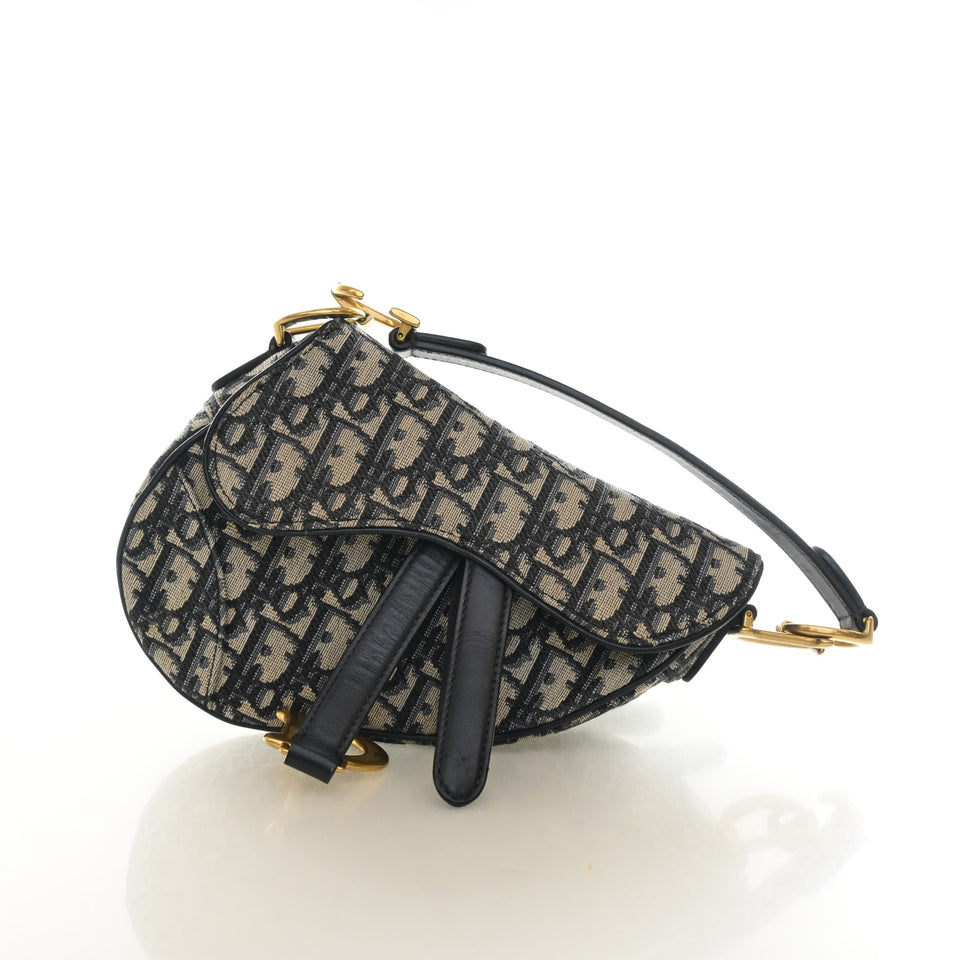 Christian Dior Mini Oblique Saddle Bag