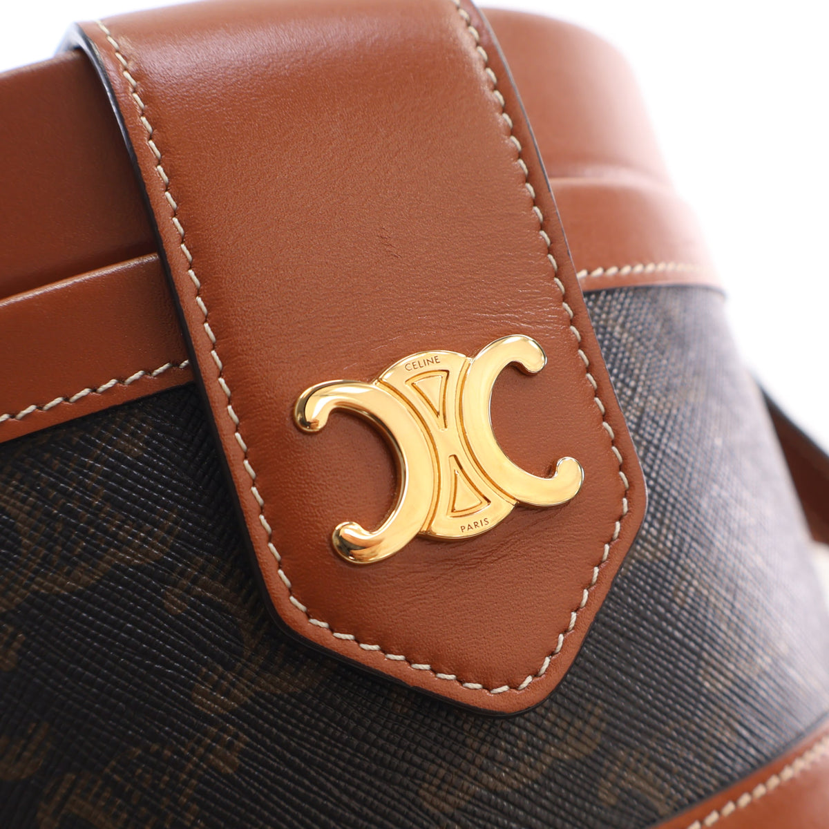Celine Medium Canvas Triomphe Tambour, photo 4 of 17
