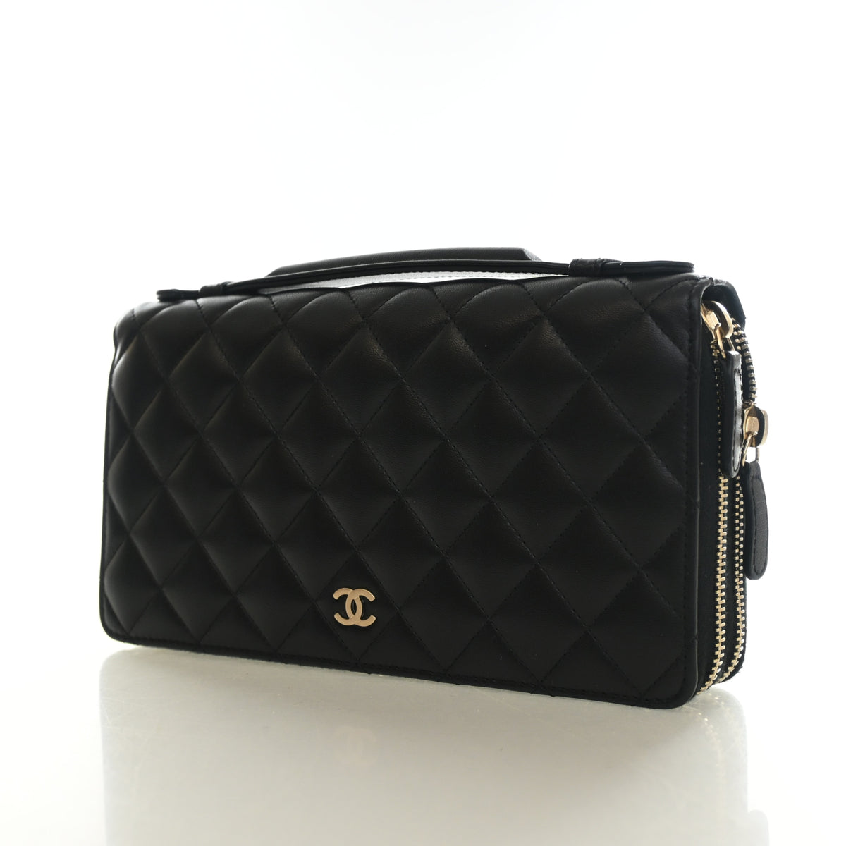 Chanel Lambskin Zip Around Clutch, photo 3 of 14