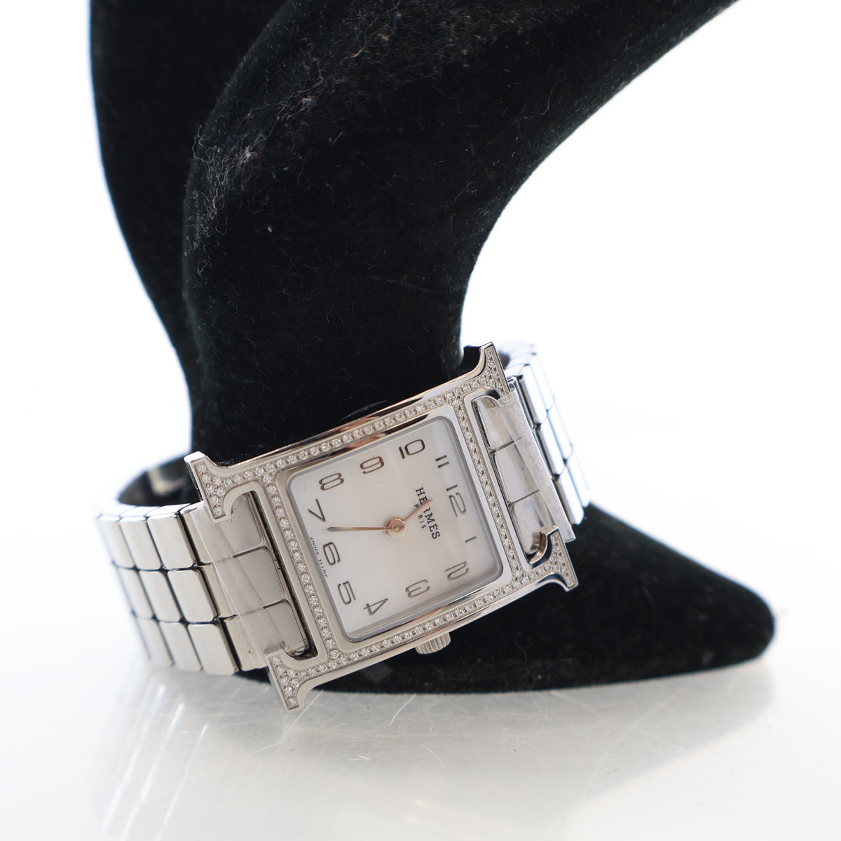 Hermes Small Steel Heure H Watch, photo 9 of 10