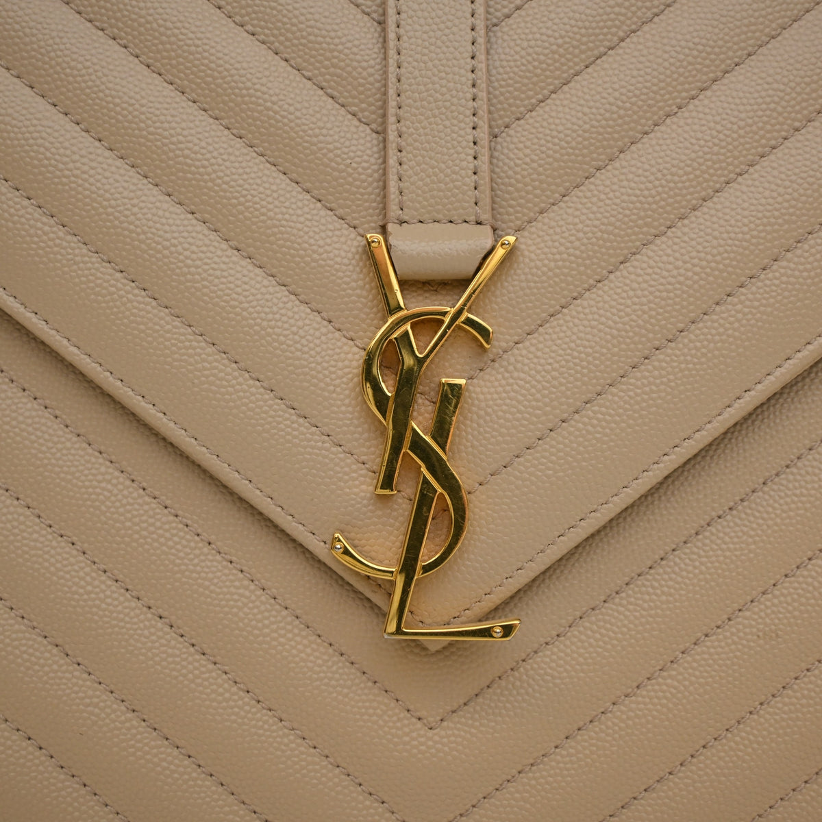 Saint Laurent Large Calfskin Envelope Flap Bag, photo 4 of 15