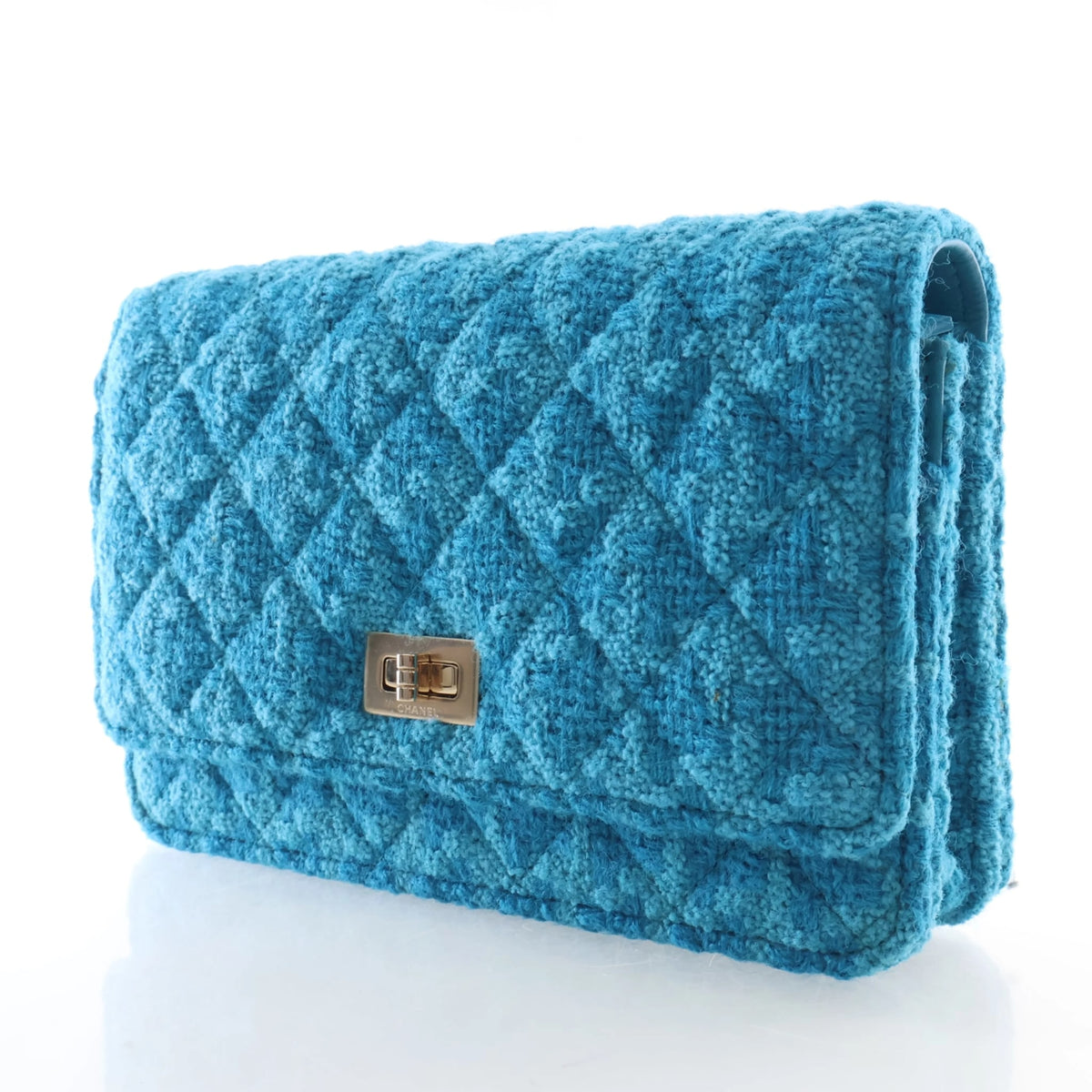Pre-Owned Chanel Wallet On Chain Tweed, front view, photo 3 of 15