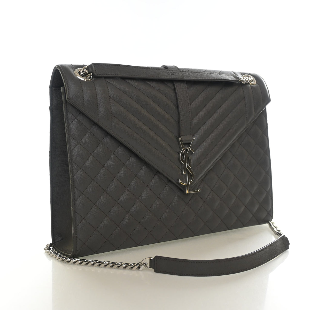 Saint Laurent Large Calfskin Envelope Flap Bag, photo 2 of 13