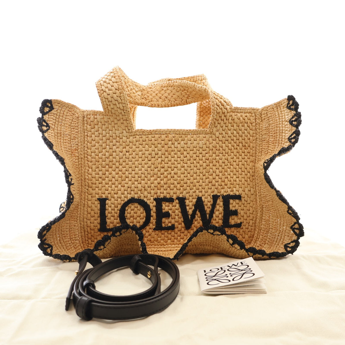 Pre-Owned Loewe Tote Bag Small Raffia, front view, photo 15 of 15